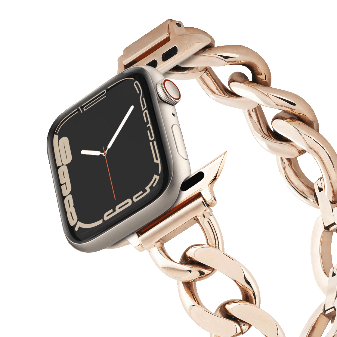 CASETiFY金属锁链手表腕带适用苹果Apple Watch40/41/42/44/45mm-图0
