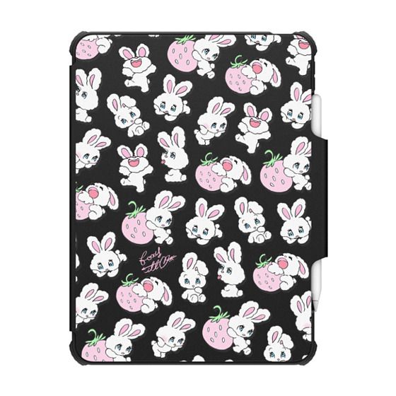 草莓大眼兔子casetify适用苹果iPad Pro11寸/12.9寸平板电脑保护套翻盖Air第3/4/5/6代10.9寸mini卡通可爱ins - 图3