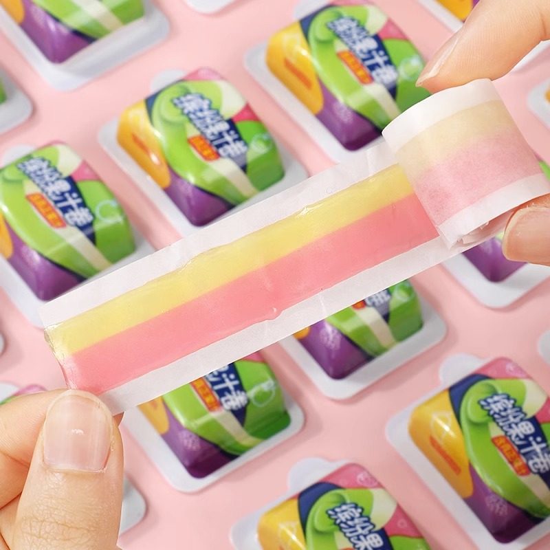 啵尼猪果汁卷软糖200g水果味彩虹卷糖qq橡皮糖怀旧儿童糖果小零食,淘宝优惠券,粉丝福利购,淘宝优惠卷