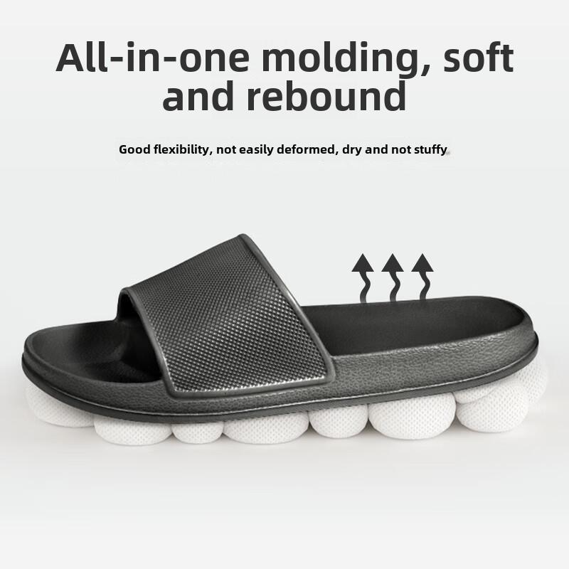 京东京造【糖果拖】拖鞋男家居拖鞋轻便软弹浴室凉拖 - 图1