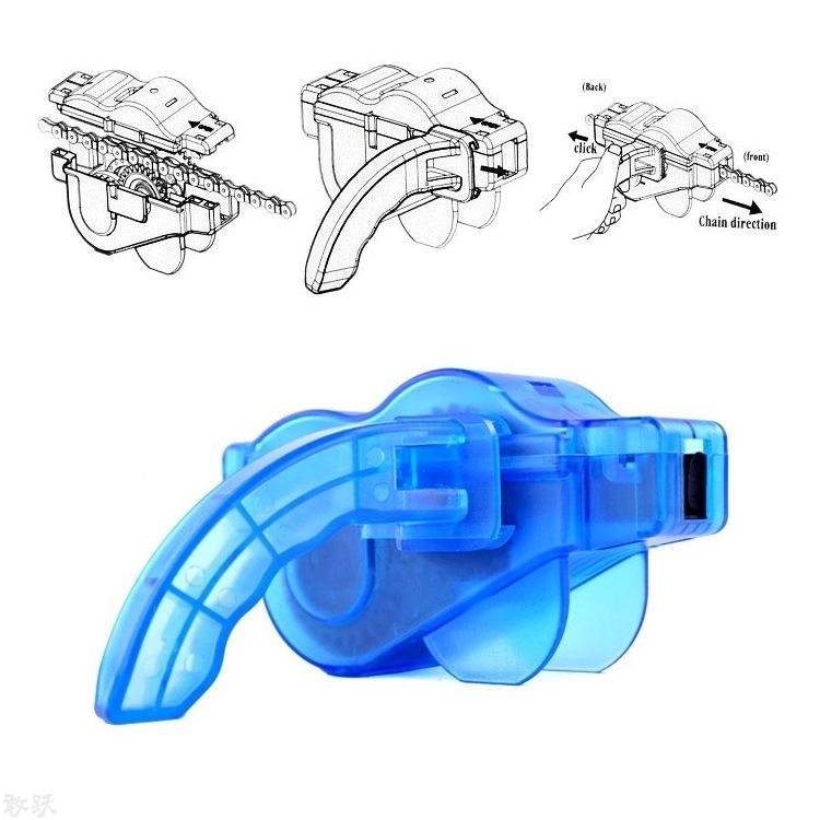 摩托车洗链器自行车单车公路车通用链条清洗工具山地车清洁用具刷 - 图3