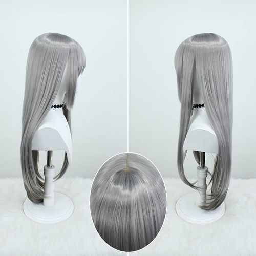 重返未来1999 柏林以东cos假发仿真头皮特调烟灰渐变发型女批发 - 图1