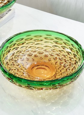 高档水果盘手工玻璃摆件