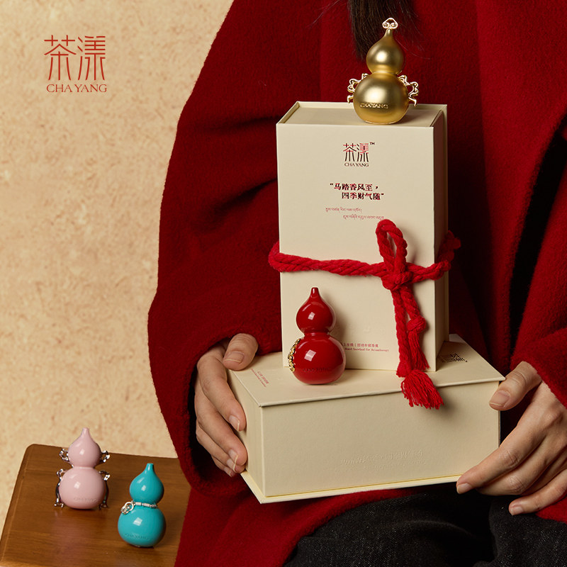 茶漾葫芦汽车载香薰水膏福禄马出风口内用挂件持久留香男女生礼物