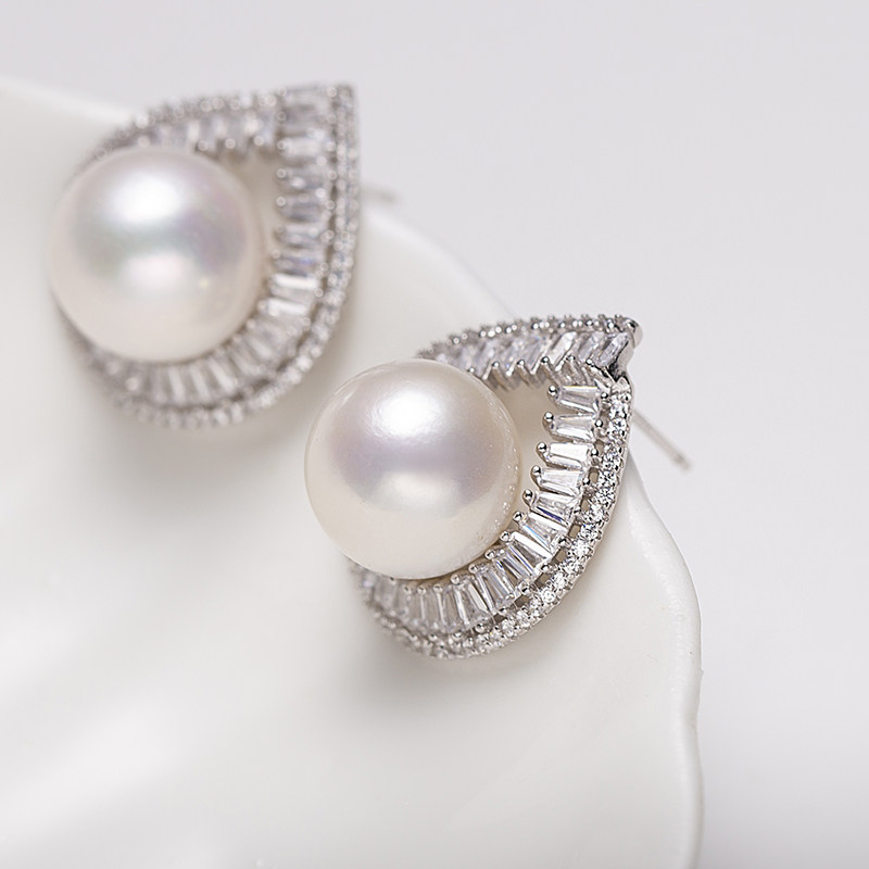 Audrey PearlS925银淡水珍珠耳饰11mm V201-D409,淘宝优惠券,粉丝福利购,淘宝优惠卷