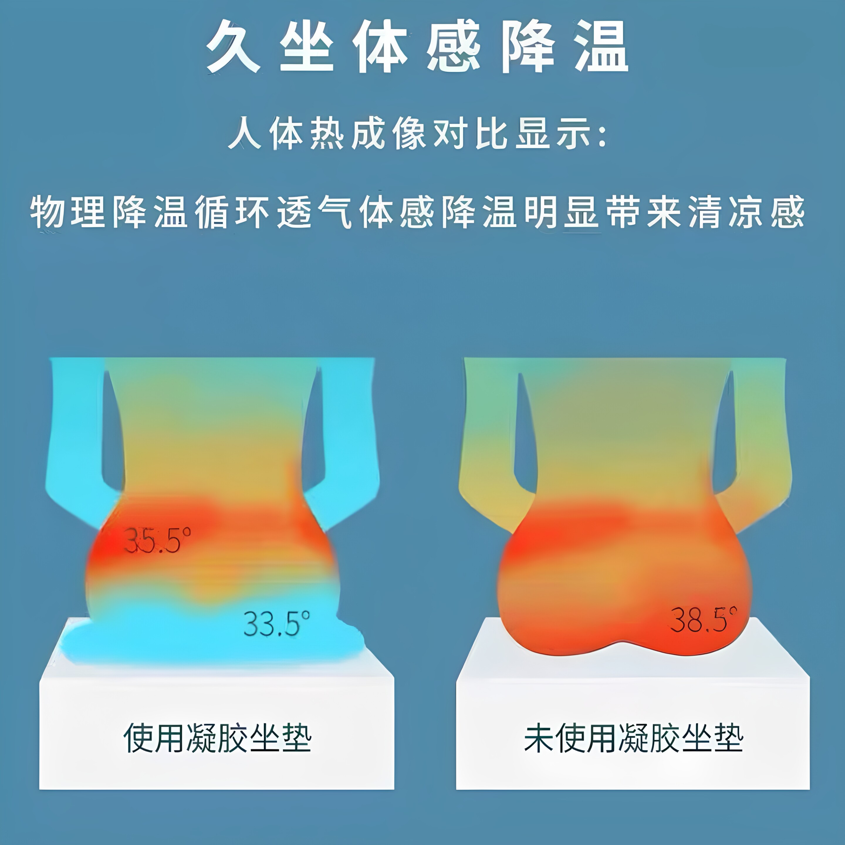 夏季蜂窝坐垫办公室加厚凝胶坐垫车载屁垫加厚超厚通风透气坐垫