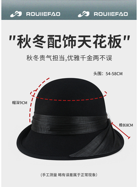 ROUIIEFAO渔夫帽翘边设计百搭