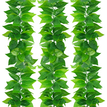 Simulation Vines Air Conditioning Tubes Decoration Shelter Green Planting Vines Plastic Flowers Vines Shade Ugly Sewer Pipes Fake Flowers Green Leaves
