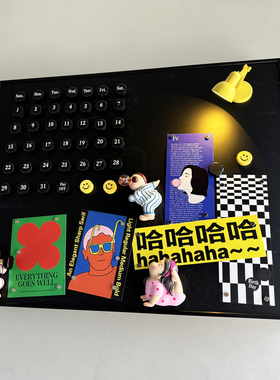 电表箱装饰画冰箱贴创意字母黑板画磁性液压上掀开电源总开关遮丑