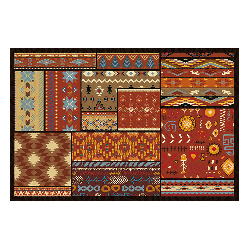 民族风比利时绒入户门玄关地毯高级感美式耐脏别墅门垫进门口脚垫,淘宝优惠券,粉丝福利购,淘宝优惠卷