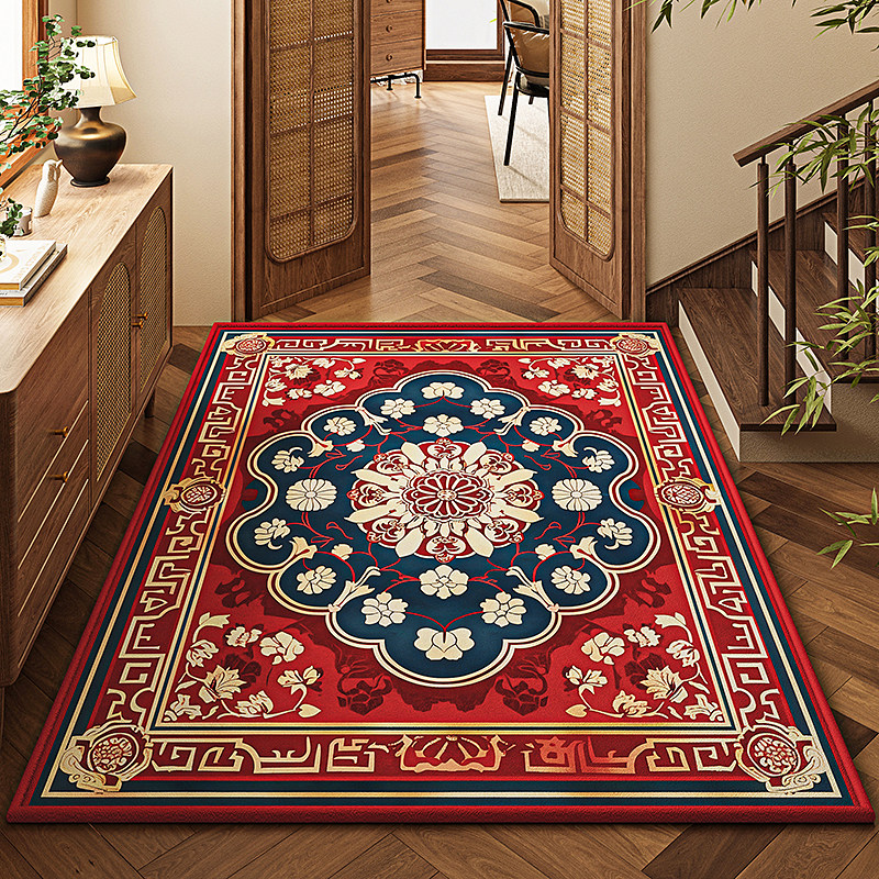 入户门地毯定制高级感复古红色进门地垫门垫防滑换鞋玄关脚垫耐脏,淘宝优惠券,粉丝福利购,淘宝优惠卷