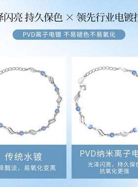 999纯银手链女生轻奢小众2025新款女士手镯生日情人节礼物送女友