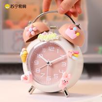 High face value cute creative alarm clock girl bedroom headboard student with boy special get up to god 878