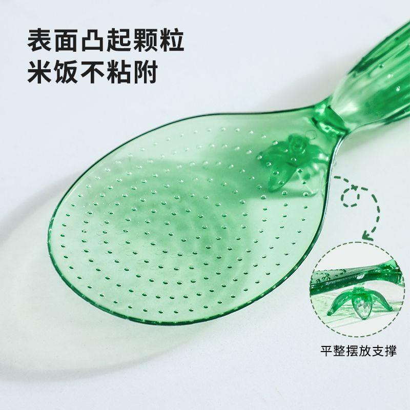 耐高温不粘米饭勺饭勺打饭勺高颜色透明饭勺子新款小怪兽饭勺 - 图0