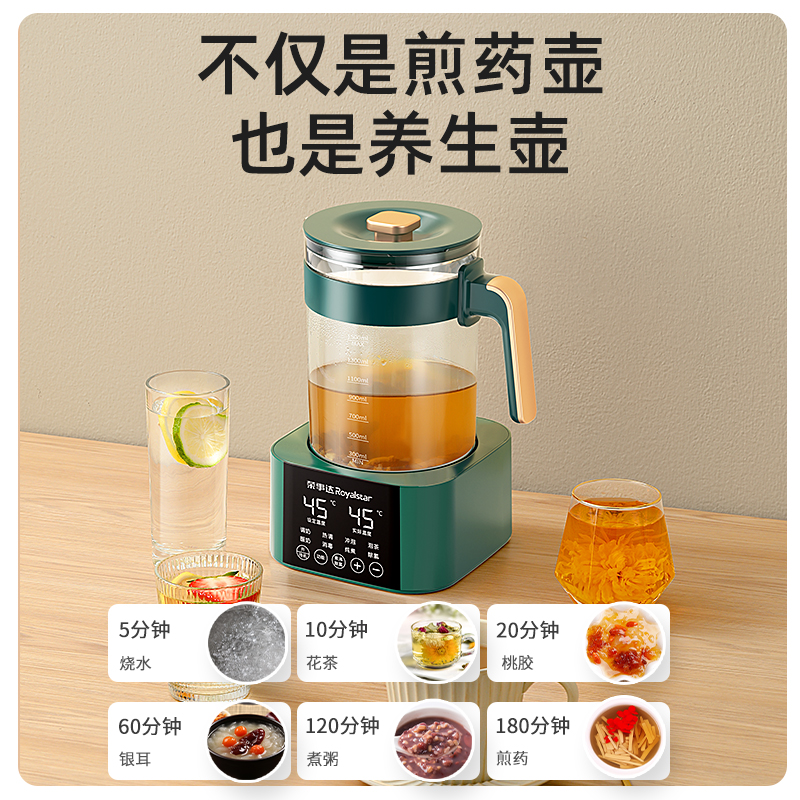 荣事达中药电煎壶煎药壶全自动熬药煲养生壶煮茶壶家用多功能小型