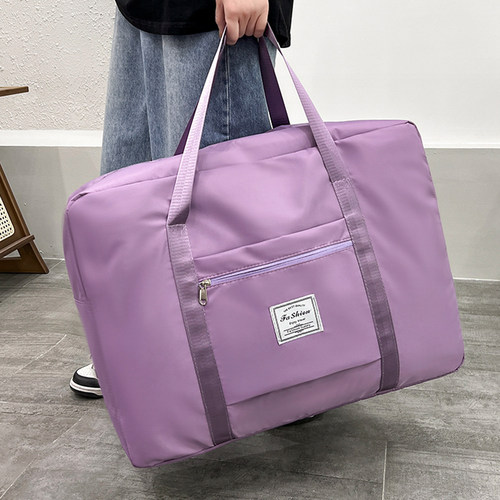 旅行包大容量便携女拉杆手提出差待产包学生被子衣服行李袋收纳袋 - 图3