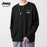 JEEP/吉普男士圆领长袖T恤劵后16.9元包邮