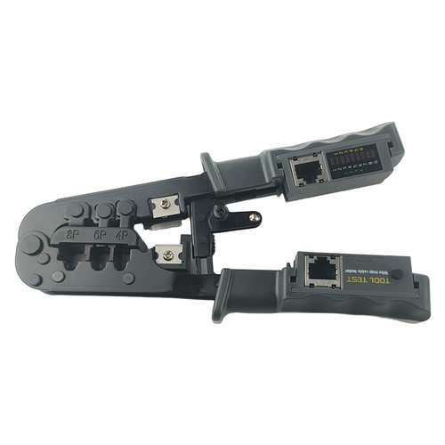 三用网线钳带测试仪器RJ45测线器压线钳4P6P8P网线工具钳CAT6网钳 - 图0