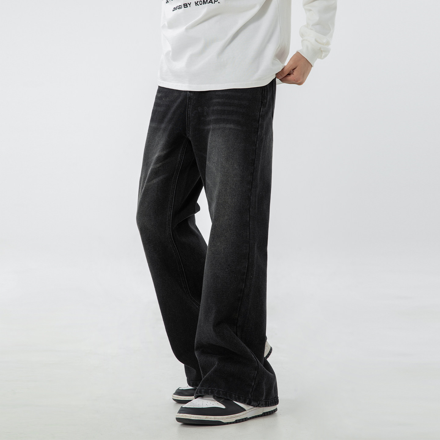 OFF-UP 美式复古水洗牛仔裤男款做旧宽松通勤日常直筒休闲裤,淘宝优惠券,粉丝福利购,淘宝优惠卷