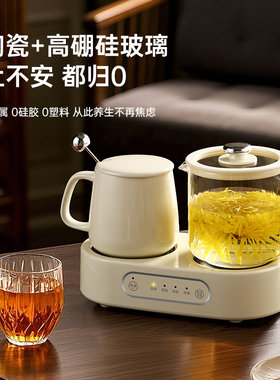 养生壶多功能家用办公室煮茶器小型玻璃花茶迷你恒温水杯送礼物