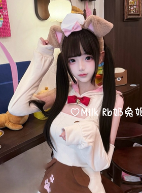 奶兔姬*厨师小狗/ 原创洛丽塔犬耳发箍游乐园厨师头箍日系doll感