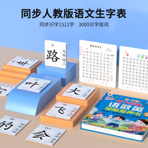 会说话的早教有声书发语数英拼音拼读训练幼小衔接儿童点读学习机 - 图0