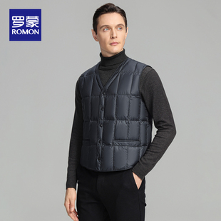 【罗蒙】羽绒服马甲男士内胆外穿坎肩