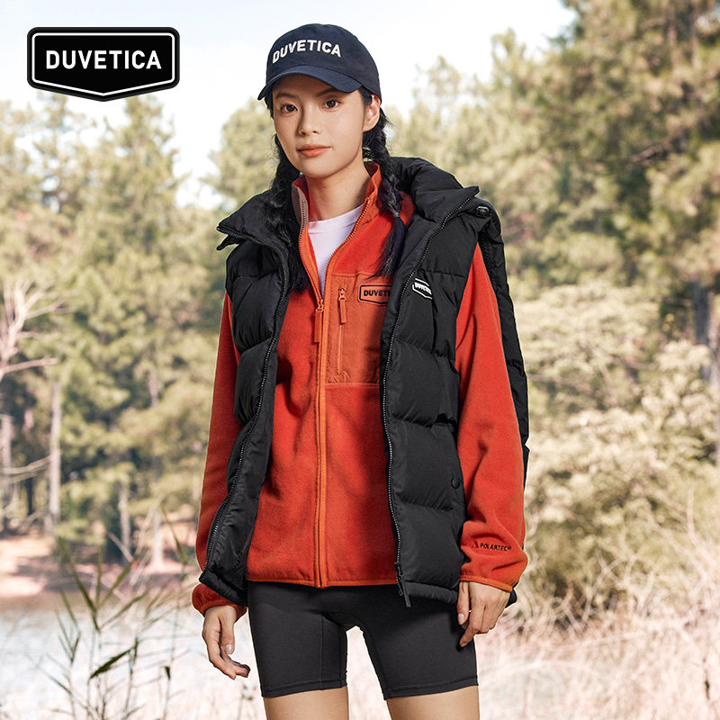 DUVETICA 春夏户外男女情侣款抓绒口袋卫衣长袖外套运动VXTRB0336,淘宝优惠券,粉丝福利购,淘宝优惠卷