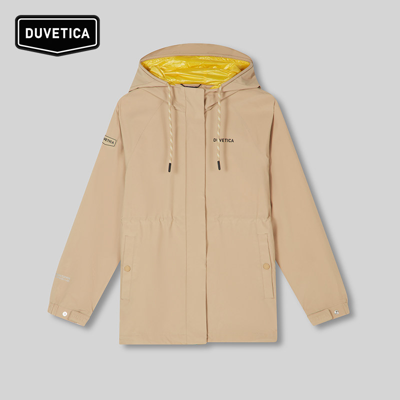 DUVETICAGORE-TEX 2L女运动户外中长款连帽休闲夹克外套VDWJ10241,淘宝优惠券,粉丝福利购,淘宝优惠卷