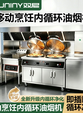 双尼移动烹饪餐车内循环油烟净化一体机炸炉无管道油烟净化餐车