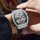 Officially Certified Mechanical Silver Dragon Men's Mechanical Watch