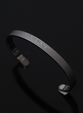 开口磨砂手环情侣款手镯