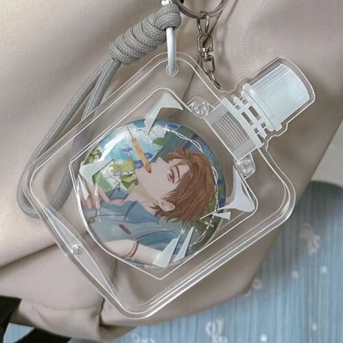 吸吸乐吧唧保护套外出小包挂件透明徽章收纳套徽章痛包钥匙扣挂件 - 图3