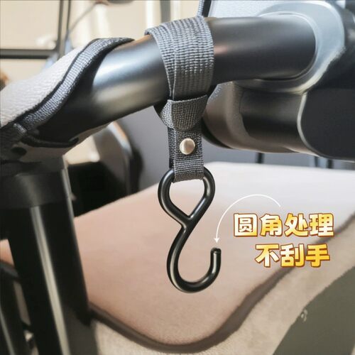 户外实心钢电动车挂钩通用电瓶车自行车摩托车挂物头盔钩外卖钩 - 图2
