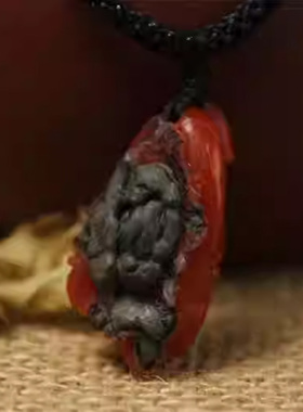 自然无优化保山南红玛瑙挂件
