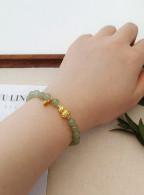 国风晴水和田玉手串节日女生礼物