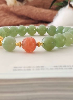 雅致·国风晴水和田玉手串