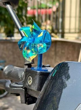 电动车摩托车风能小风车装饰品