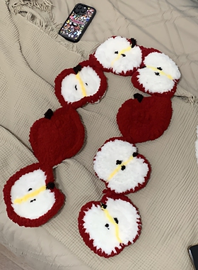 圣诞树雪人围巾手工钩织diy材料