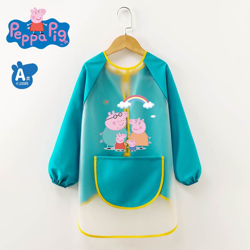 Peppa Pig Cartoon Polyester Fiber Coverall Waterproof