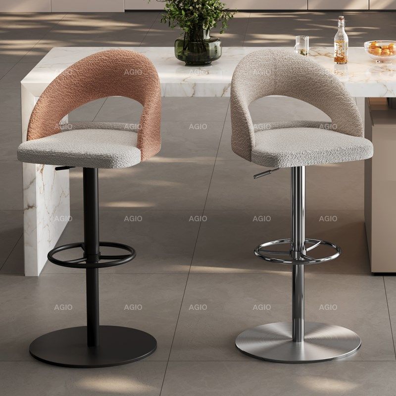 吧台椅椅子家用升降吧椅酒吧高脚凳吧台凳旋转凳子现代布艺岛台椅,淘宝优惠券,粉丝福利购,淘宝优惠卷