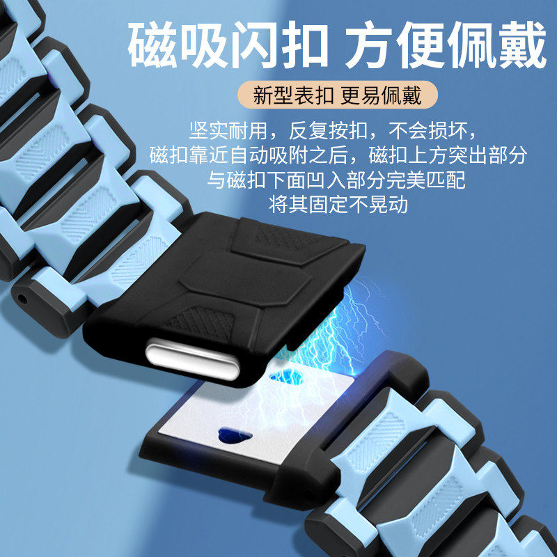 适用小天才儿童手表Z9表带磁吸闪扣电话手表Z9少年版腕带霜月白耀夜黑W2201AC男女学生加长手链保护壳钢化膜,淘宝优惠券,粉丝福利购,淘宝优惠卷