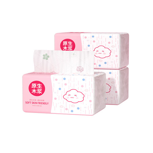 460张纸巾抽纸大包家用家庭实惠装卫生纸餐巾纸整箱批擦手纸加厚 - 图3