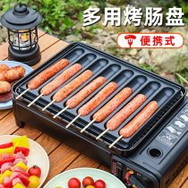 Starch Intestine Roadside Stall Baking Machine 8 Tubes Toasted Bowel Trays Gas Toasted Machine Pendulum stall Oven Grilled Sausage Crunchy Peel sausage Hot