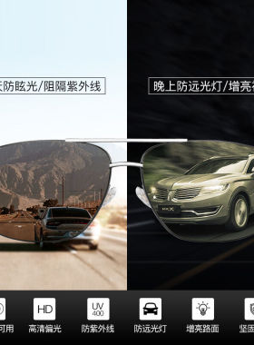 CAOPNI变色日夜两用偏光太阳镜男开车钓鱼司机专用眼镜防眩光远光