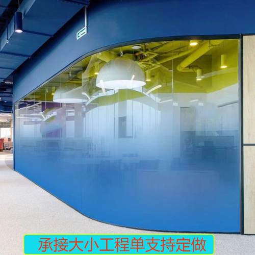 超白双钢化渐变夹胶玻璃 夹绢山水画艺术玻璃移门屏风厂家直发 - 图1