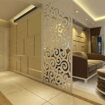 High-dense leather PVC hollowed-out partition ceiling Carved Flower Board Living Room Bedroom Office Hotel Genguan Background Wall