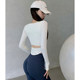 ຊ່ວງເຊົ້າແລ່ນຮ່າງກາຍ sculpting yoga top Fitness ເສື້ອທີເຊີດແຫ້ງໄວ