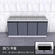 2 m long stainless steel integral cabinet waterproof kitchen containing cabinet Hearth Cabinet Sink Home Rental Economy Easy