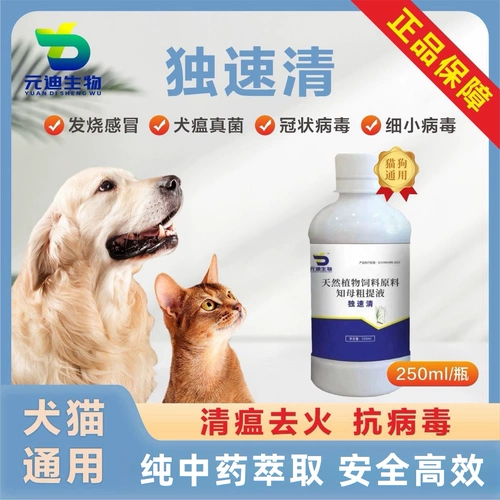 Прозрачный питомец Противовирусная собака и кошачья универсальное улучшение иммунитета до прозрачного тепла и детоксикации, чтобы предотвратить маленькую чуму кошек и собак